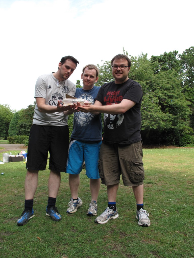 Dave, John and Nick build a rocket